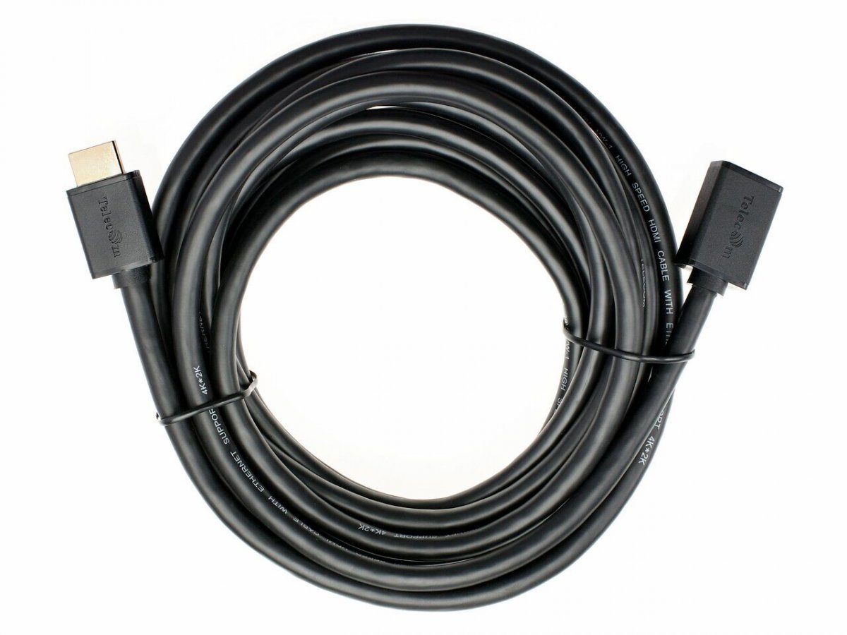 Кабель удлинительный  HDMI-19M---HDMI-19F ver 2.0, 5m, Telecom TCG235MF-5M