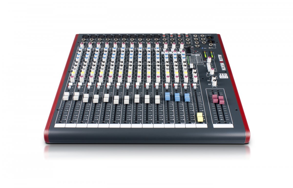 Универсальный аналоговый микшерный пульт для живого звука и записи Allen&Heath ZED-16FX