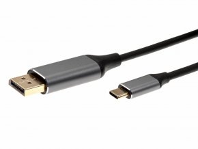 Кабель-адаптер USB 3.1 Type-Cm -->DP(m) 4K@60Hz, 1,8m iOpen (Aopen/Qust) 