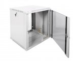 Шкаф телекоммуникационный настенный разборный ЭКОНОМ 12U (600 × 520) дверь стекло