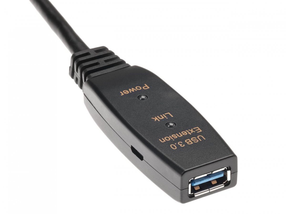Кабель-адаптер USB3.0-repeater, удлинительный активный <Am-->Af> 10м iOpen (Aopen/Qust)<ACU827A-10M>