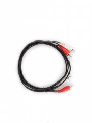 Кабель соединительный 2xRCA (M) - 2xRCA (M) черный 1,5m, Telecom