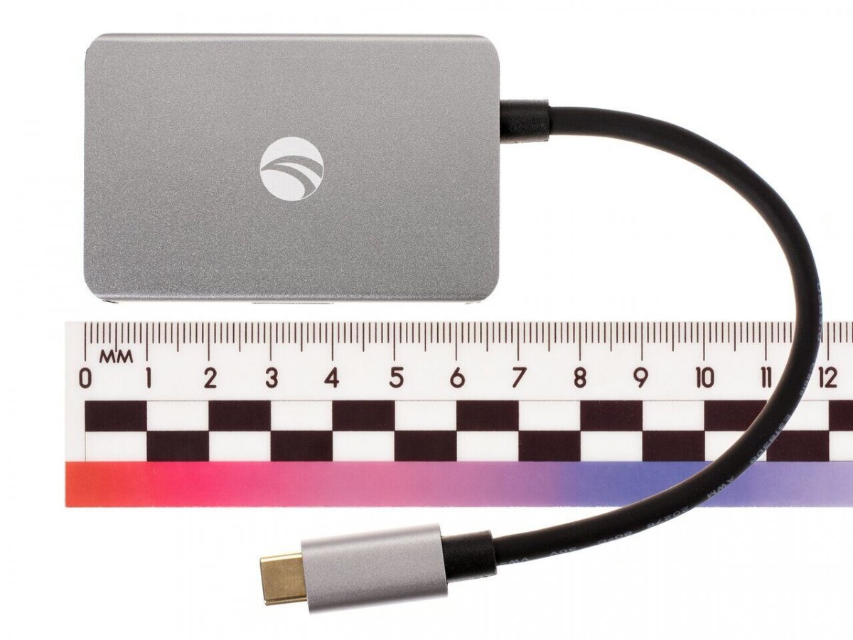 Кабель-концентратор USB 3.1 Type-Cm to 4 port USB3.0(f)  Aluminum Shell VCOM <DH310B>