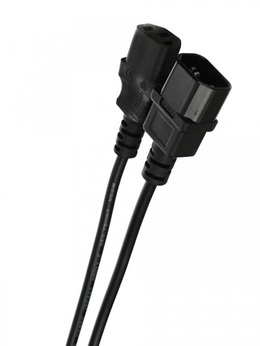 Кабель монитор - компьютер 220V (UPS -> устройство) VCOM  3G*0.75mm (CE001-CU)1.8м