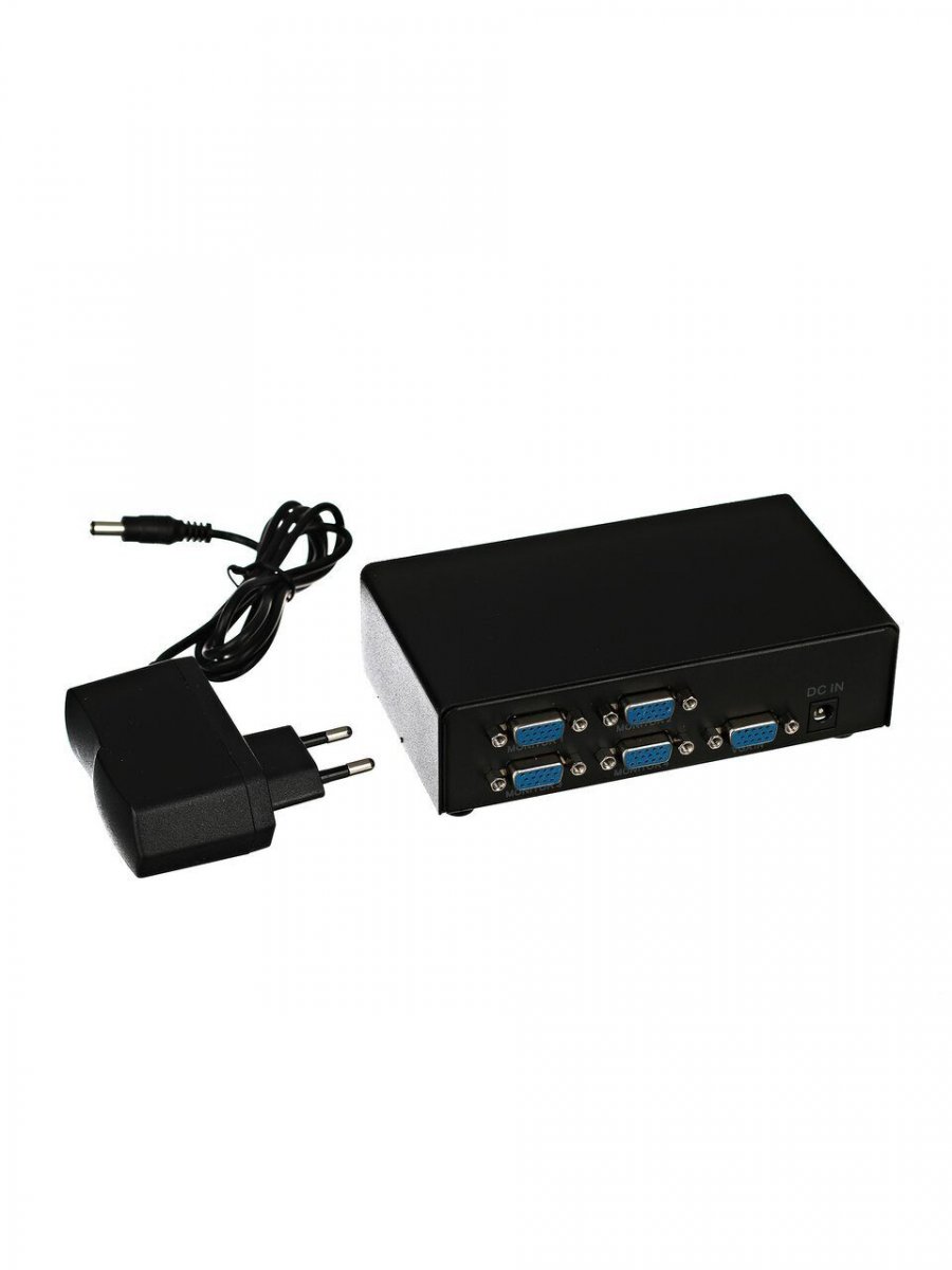 Разветвитель VGA 1 to 4-port 1(VGA15F+4VGA15F)+блок питания VCOM