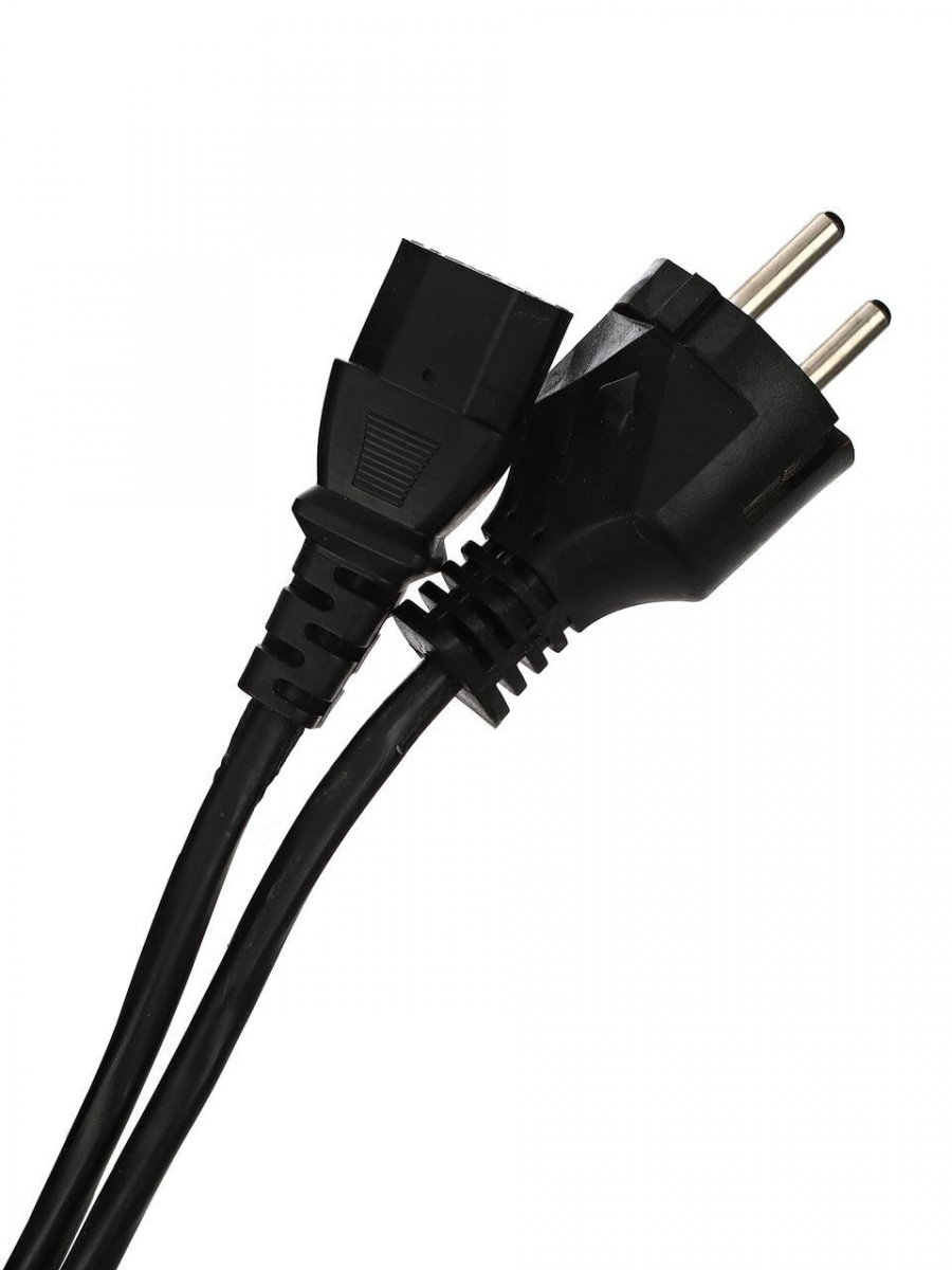 Кабель компьютер-розетка 220V EURO VDE 3G*1.0mm2 TELECOM TE021-CU 1,8м