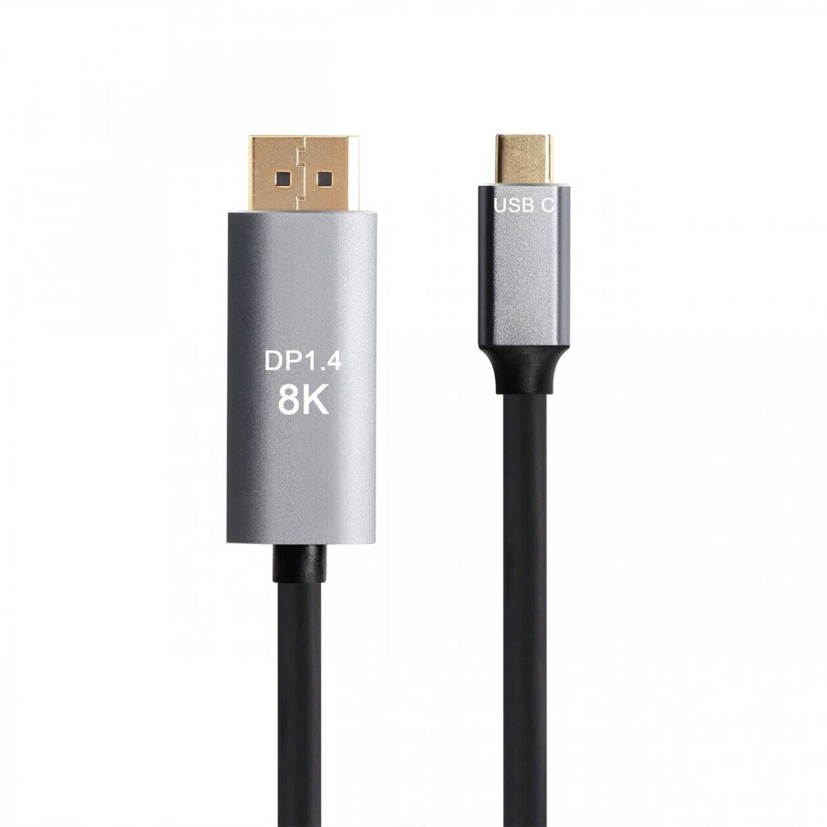 Кабель-адаптер USB Type-Cm --> DP1.4v (m) 8K@60Hz, 1.8m , Alum Shell,VCOM <CU480MC-1.8M>