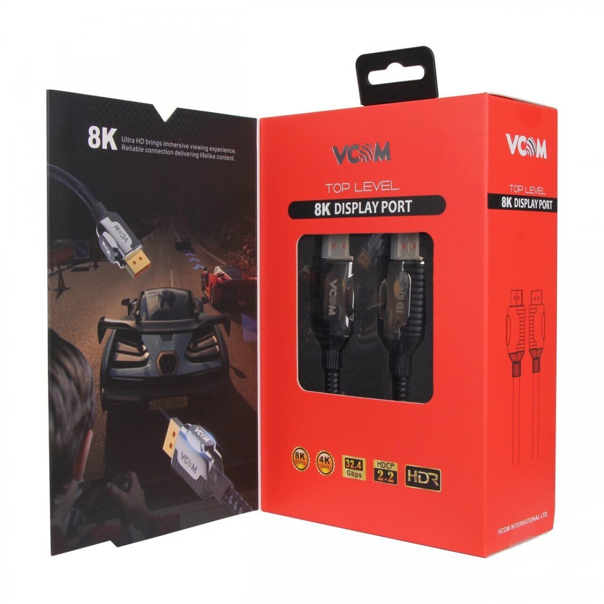 Кабель соединительный DISPLAY PORT v1.4, 8K@60Hz, 2m VCOM CG634-2M