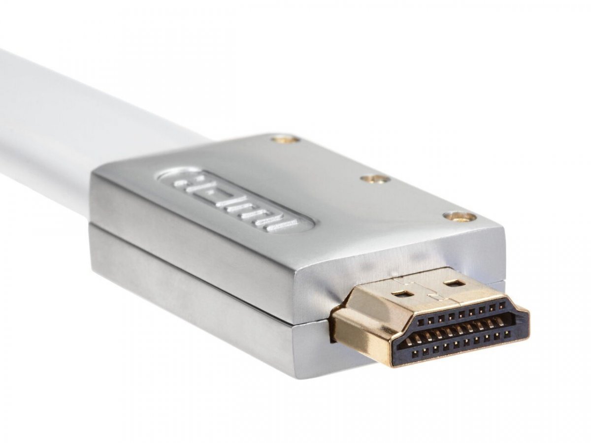Кабель HDMI 19M/M ver 2.0, 1.8M, iOpen (Aopen/Qust) <ACG568F-S-1.8M> серебряно-белый Flat