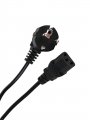 Кабель компьютер --> розетка 220V ( угл Евровилка) 3G*0,5mm2,1.8м, iOpen(Aopen/Qust) <ACE021-1.8M>