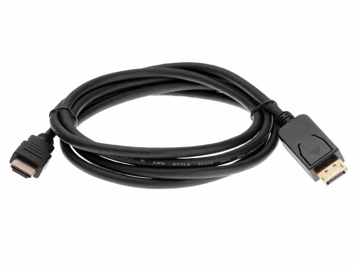 Кабель-переходник DisplayPort M-> HDMI M 1.8m iOpen (Aopen/Qust) <ACG494-1.8M>