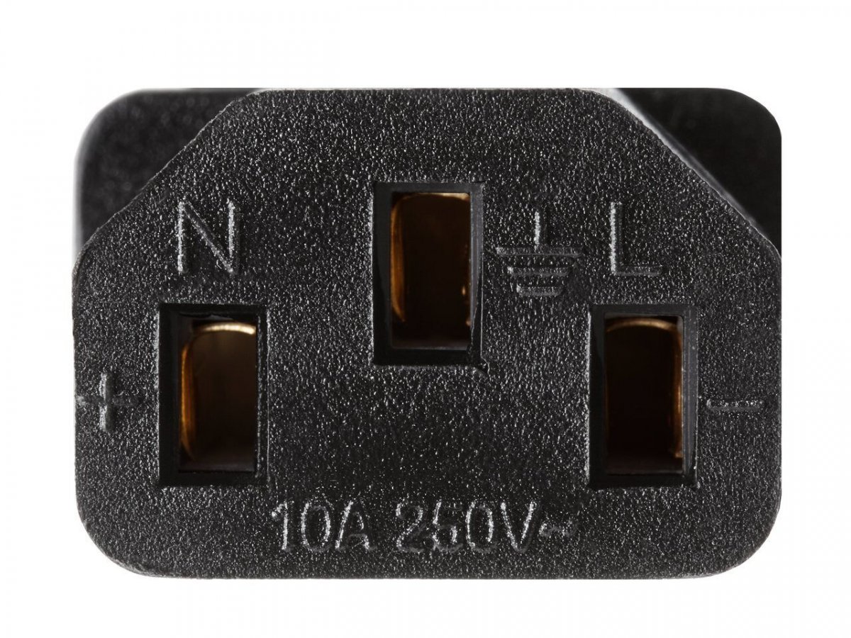 Кабель компьютер - розетка 220V (EURO) 3м, 3G 0,75mm медь , Telecom