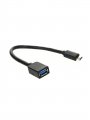 Кабель-адаптер USB 3.1 Type-Cm to USB3.0 Af 1.5A, 5.0Gbps , 0,2m VCOM CU409