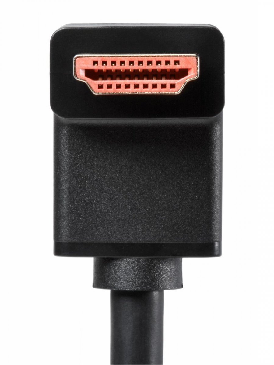 Кабель HDMI---HDMI ver 2.0 угловой коннектор 90град  3м,Telecom <TCG225-3M>