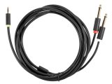 Кабель-адаптер 3.5ST(M)/2X6.35 ST(M), 3м, Telecom PRO <TAV6168-3M>