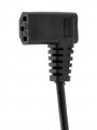 Кабель компьютер - розетка  угловой  220V 1.8м (Европейский стандарт)  TP021DA-1.8-BK