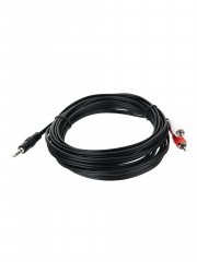 Кабель соединительный Telecom 3.5 Jack (M) - 2xRCA (M), стерео, аудио, 5м