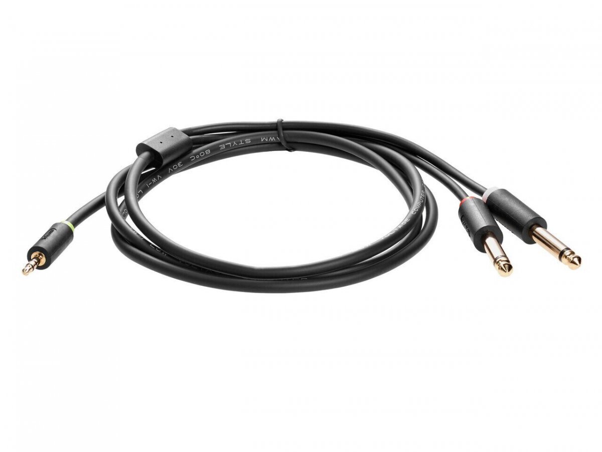 Кабель-адаптер 3.5ST(M)/2X6.35 ST(M), 1.5м, Telecom PRO <TAV6168-1.5M>