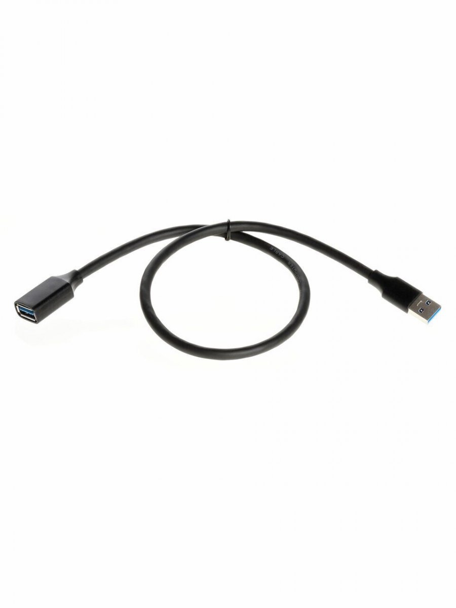 Кабель удлинительный USB3.0 Am-Af 0.5m Telecom черный (TUS708-0.5M)