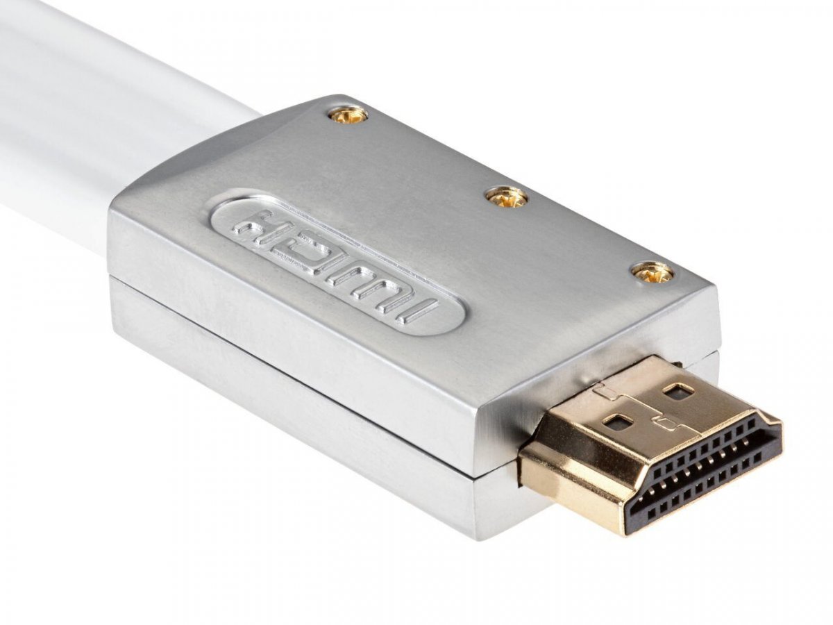 Кабель HDMI 19M/M ver 2.0, 1.8M, iOpen (Aopen/Qust) <ACG568F-S-1.8M> серебряно-белый Flat