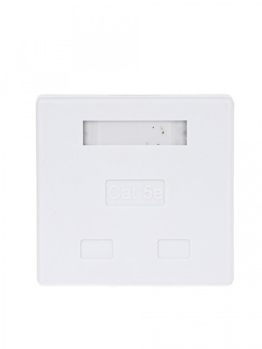 Розетка внешняя двойная RJ-45 (UTP) 5E кат., неэкранированная TV-COM <STV-2RJ45U>