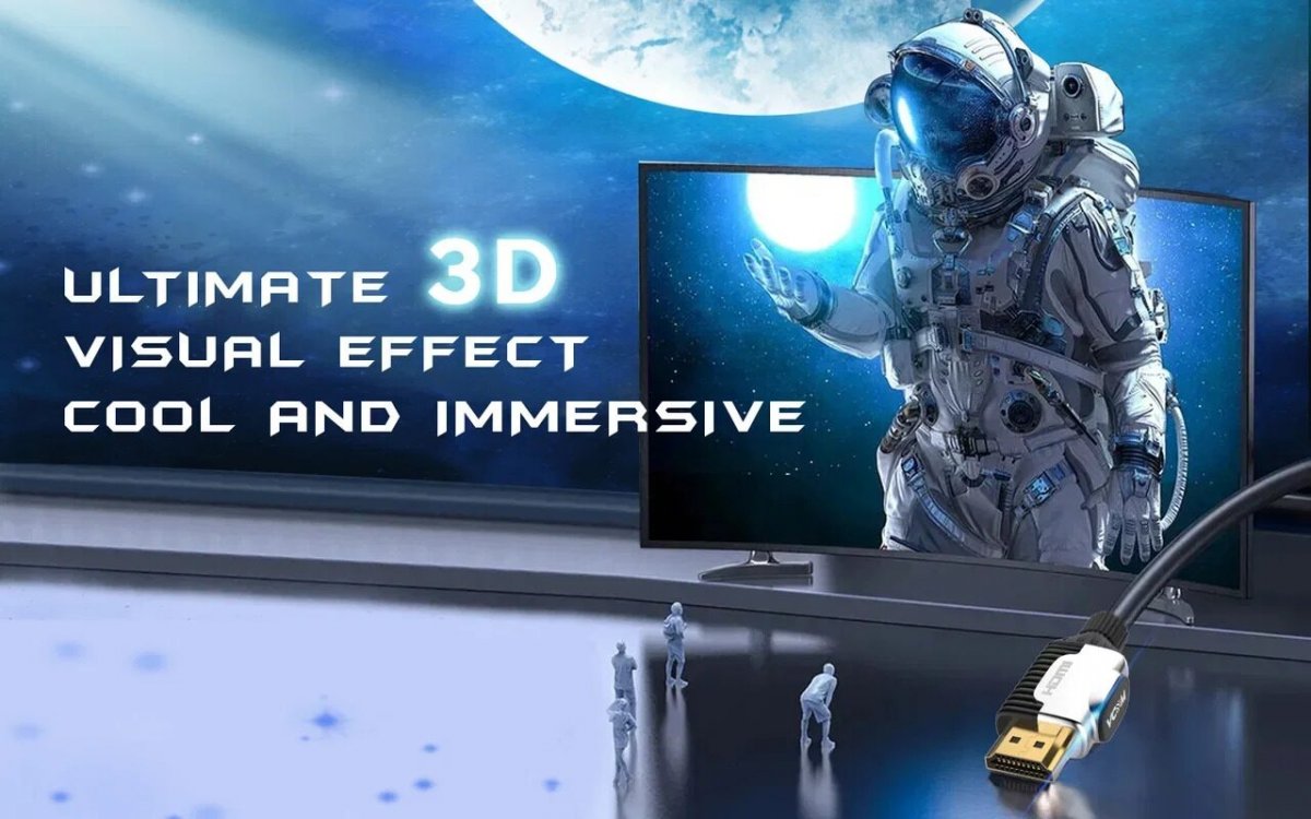 Кабель HDMI 19M/M,ver. 2.1, 8K@60 Hz 0.5m VCOM CG864-0.5M