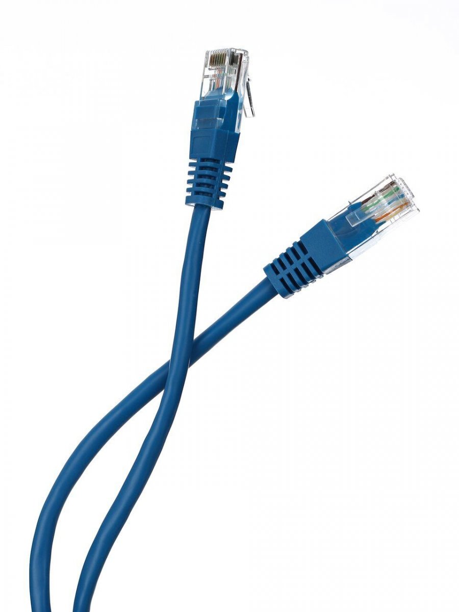 Патчкорд литой iOpen (Aopen/Qust) UTP кат.5е 3м синий <ANP511_3M_B>