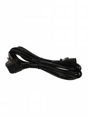 Кабель компьютер --> розетка 220V ( угловая Евровилка) 3G*0,5mm2, 3м, iOpen (Aopen/Qust) 