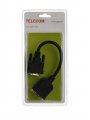 Кабель-переходник DVI-M to 2X-DVI-F 0.2m , Telecom (TA655)