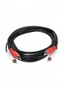 Кабель соединительный 2xRCA (M) - 2xRCA (M) черный 3m, Telecom