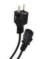 Кабель компьютер - розетка 220V (EURO) 1.8м, 3G 0,5mm медь, Telecom