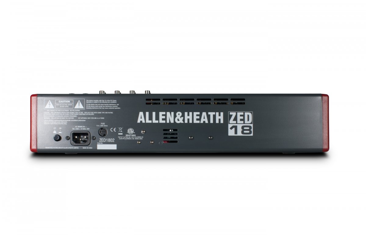 Универсальный аналоговый микшерный пульт для живого звука и записи Allen&Heath ZED-18