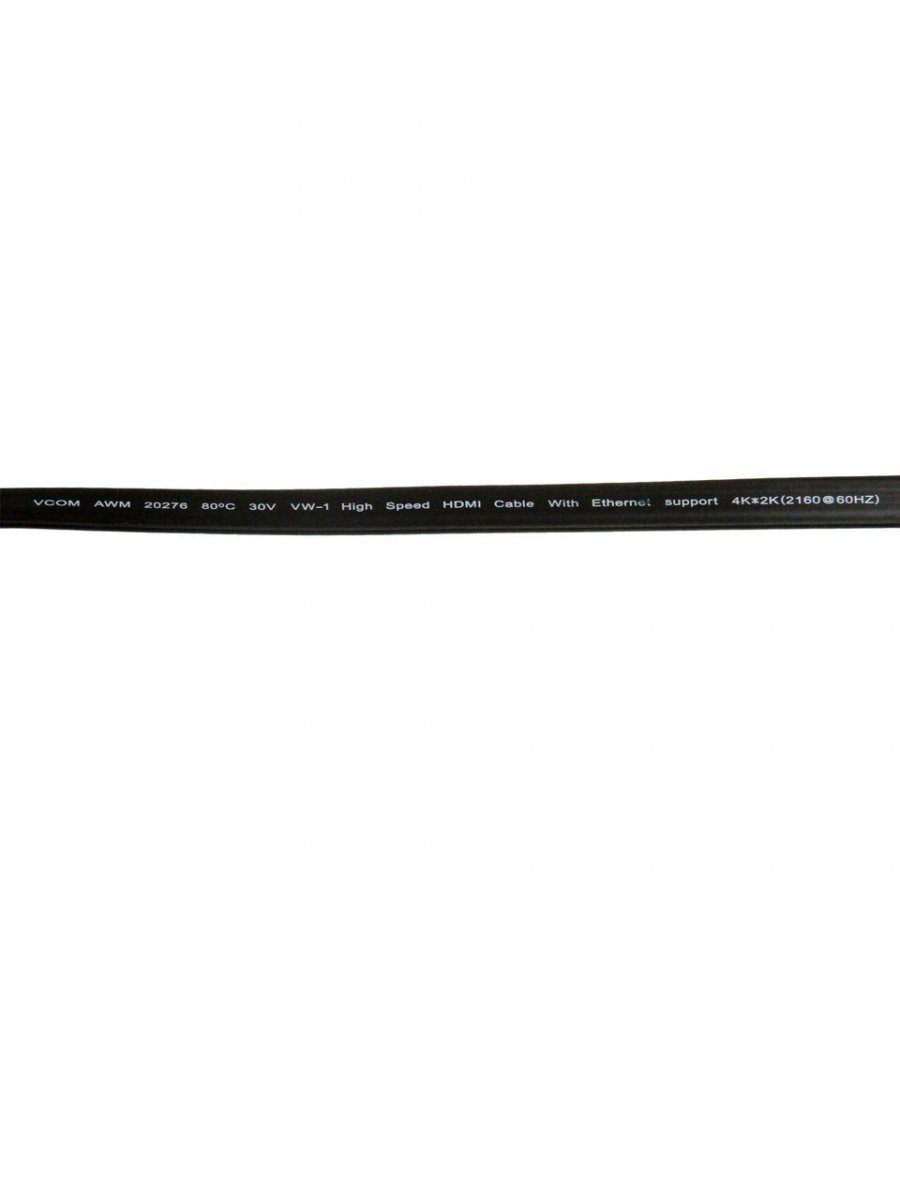 Кабель HDMI 19M/M ,плоский,ver. 2.0, 4K@60 Hz 1m VCOM <CG522F-1M>