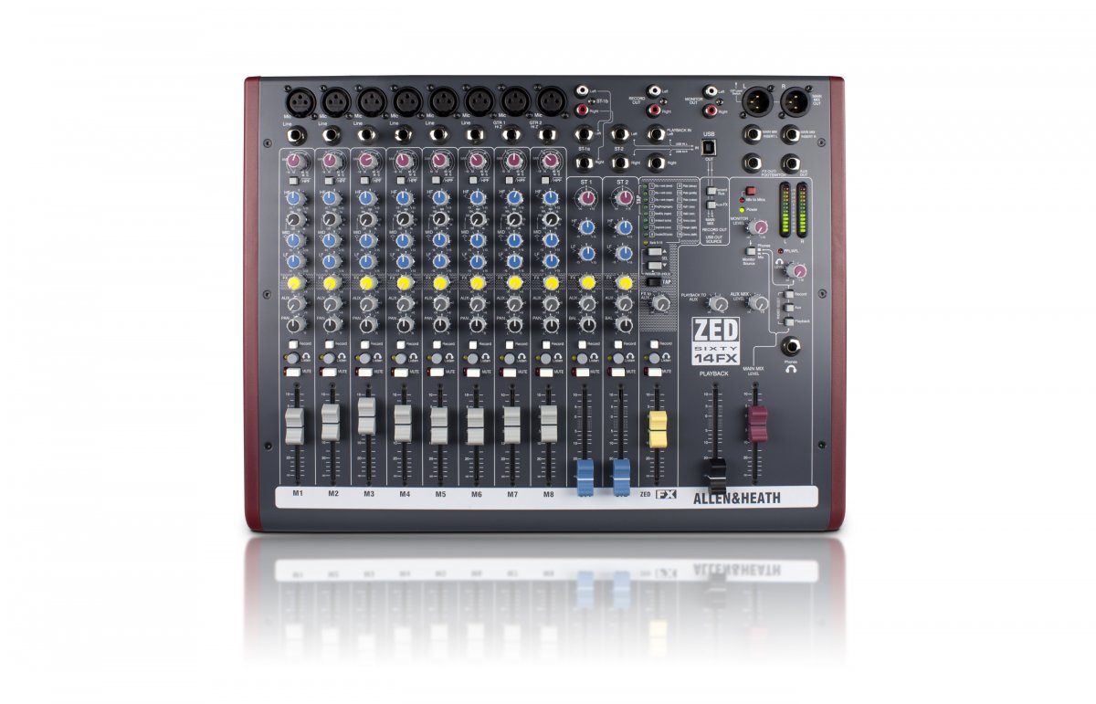 Аналоговый компактный микшерный пульт Allen&Heath ZED60-14FX