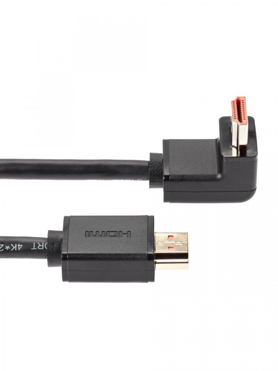 Кабель HDMI---HDMI ver 2.0 угловой коннектор 90град  3м,Telecom <TCG225-3M>