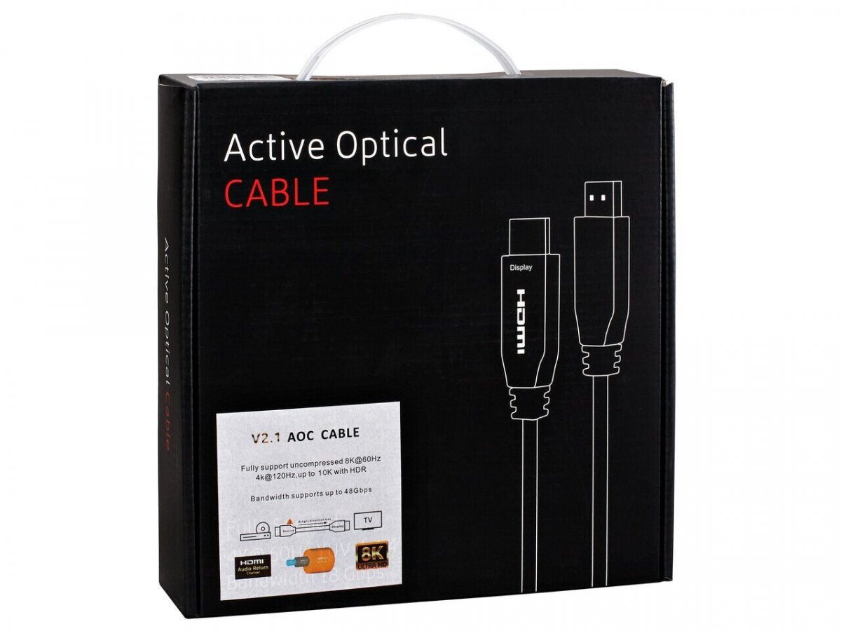 Активный оптический кабель HDMI 19M/M,ver. 2.1, 8K@60 Hz 30m  Telecom <TCG2120-30M>