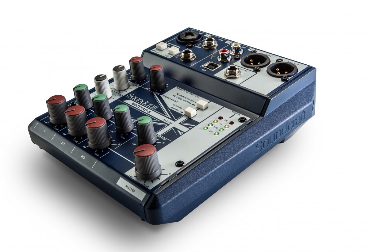 Аналоговый микшерный пульт малого формата Soundcraft Notepad-5