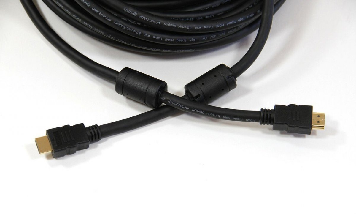 Кабель HDMI 19M/M ver 2.0, 15М, 2 фильтра  iOpen (Aopen/Qust) <ACG711D-15M>