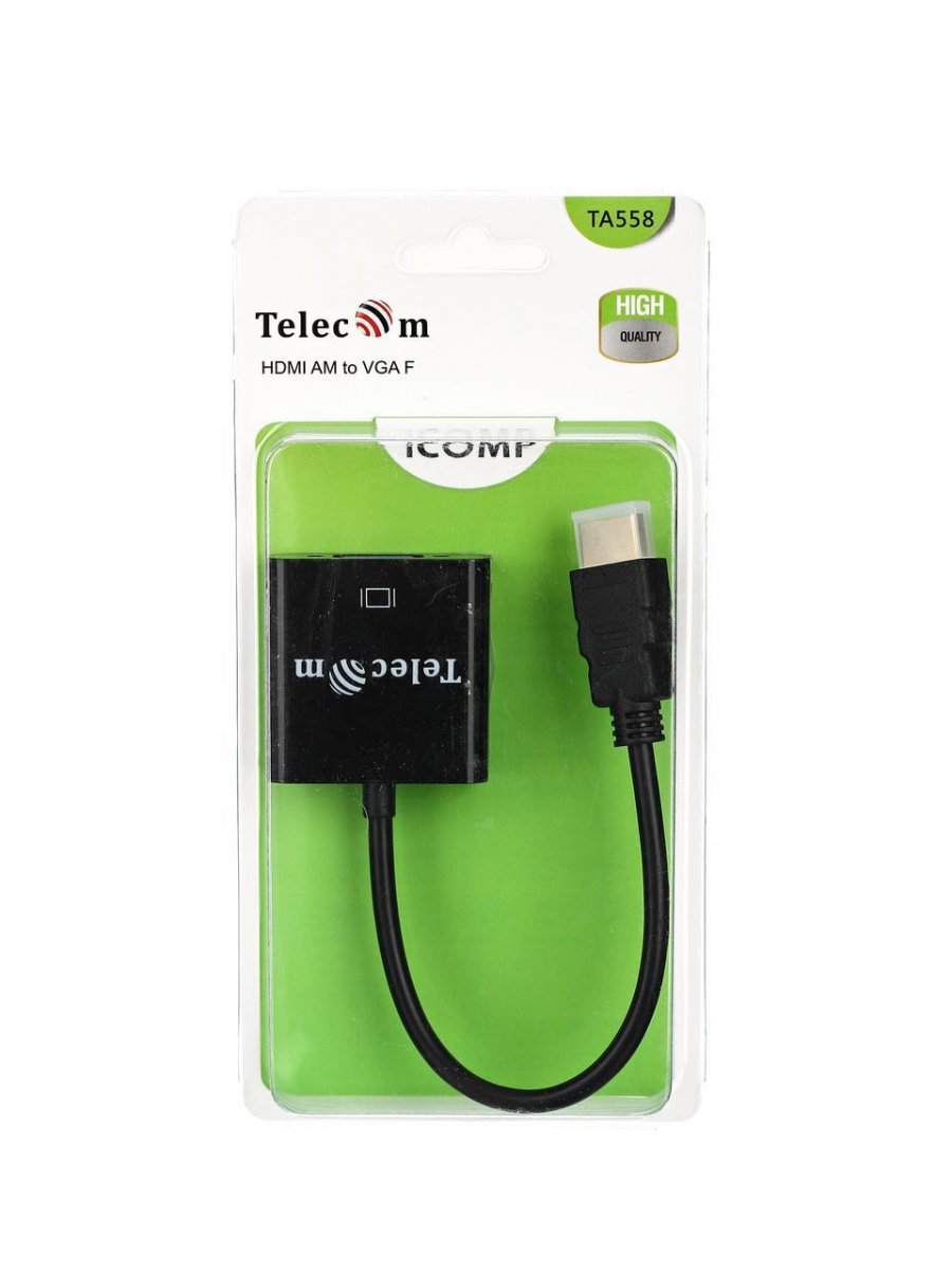 Кабель-переходник HDMI(M) to VGA(F) Telecom [TA558]