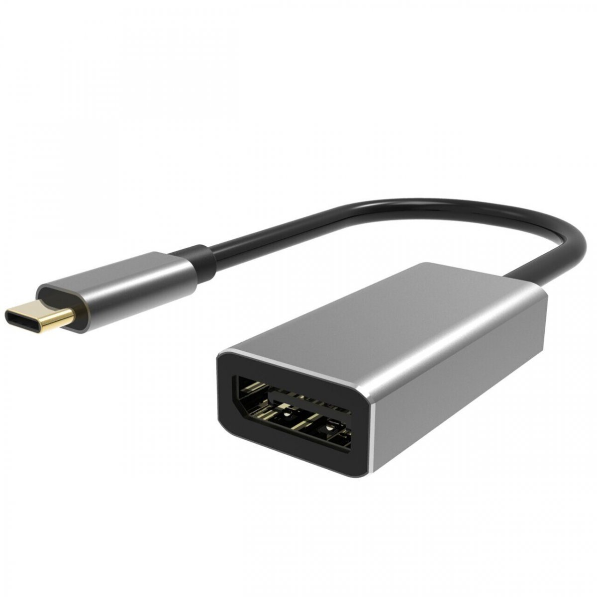 Кабель-адаптер USB 3.1 Type-Cm to DP(f) 3840x2160@60Hz, 0.2m VCOM <CU422M>