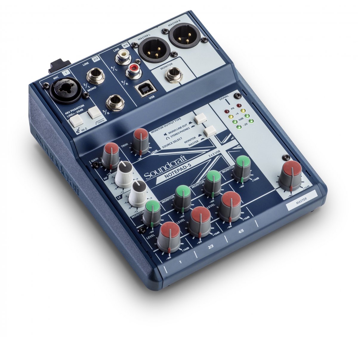 Аналоговый микшерный пульт малого формата Soundcraft Notepad-5