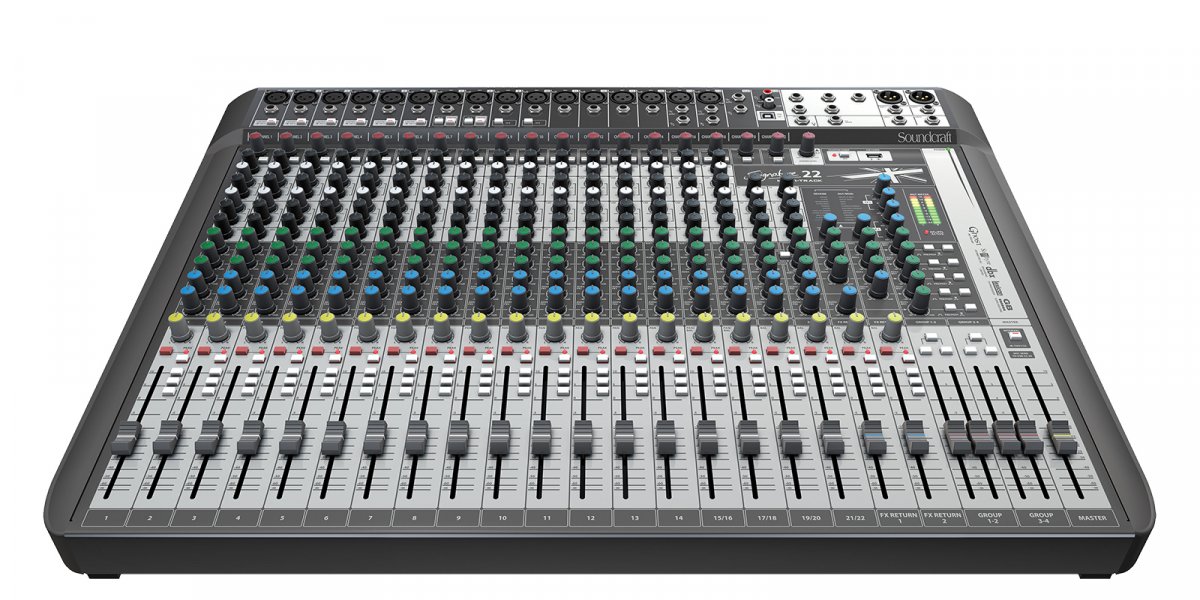 Аналоговый микшерный пульт Soundcraft Signature 22 MTK, USB-аудиоинтерфейс 24х22