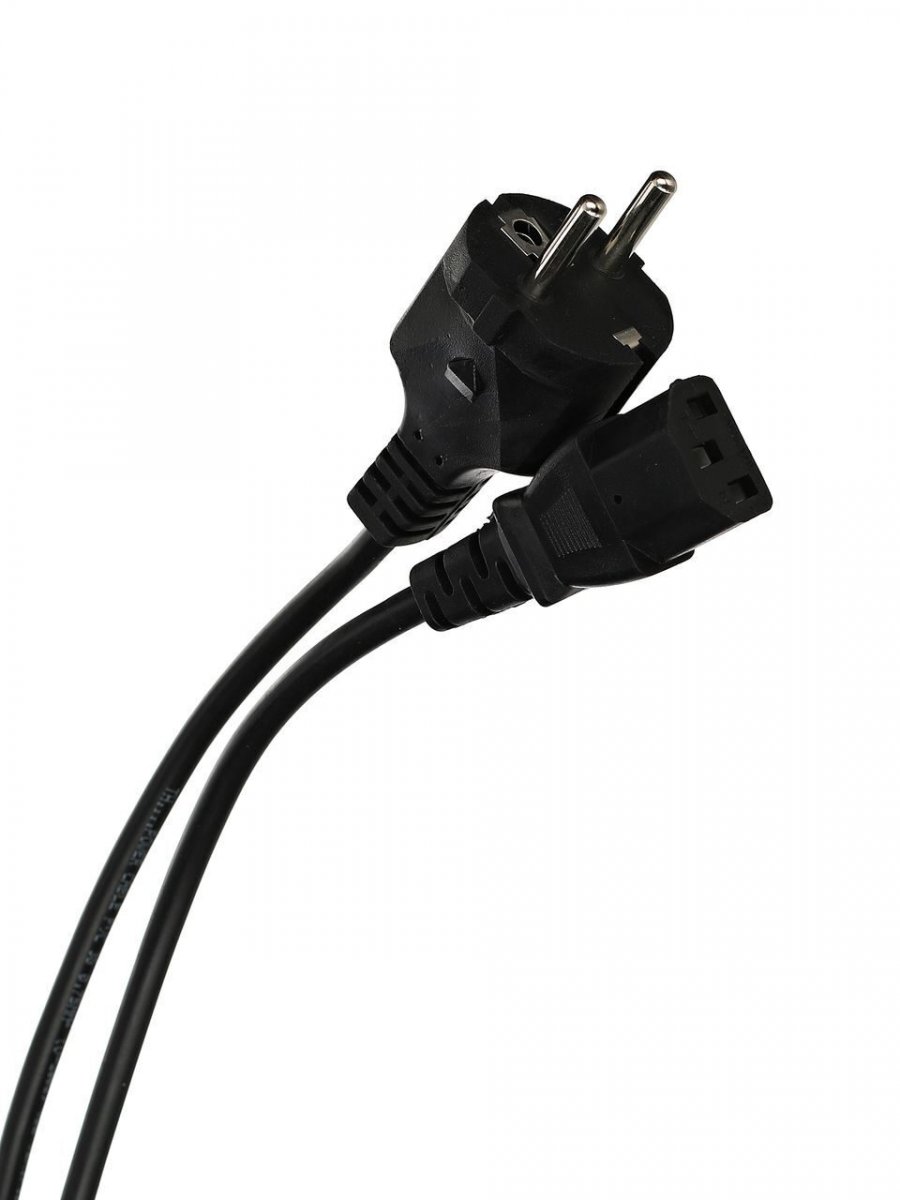 Кабель компьютер - розетка 220V (EURO) 1.8м, 3G 0,75mm медь, Telecom