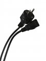 Кабель компьютер - розетка 220V (EURO) 1.8м, 3G 0,75mm медь, Telecom