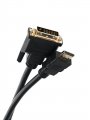 Кабель HDMI to DVI-D Dual Link (19M -25M) 10м, TELECOM