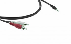 Аудиокабель 3.5mm Audio на 2 RCA (Вилка - Вилки), 10,6 м Kramer C-A35M/2RAM-3