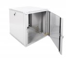 Шкаф телекоммуникационный настенный разборный ЭКОНОМ 12U (600 × 650) дверь стекло, цвет черный