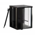 Шкаф настенный 19", 15U Hyperline TWB-1566-GP-RAL9004