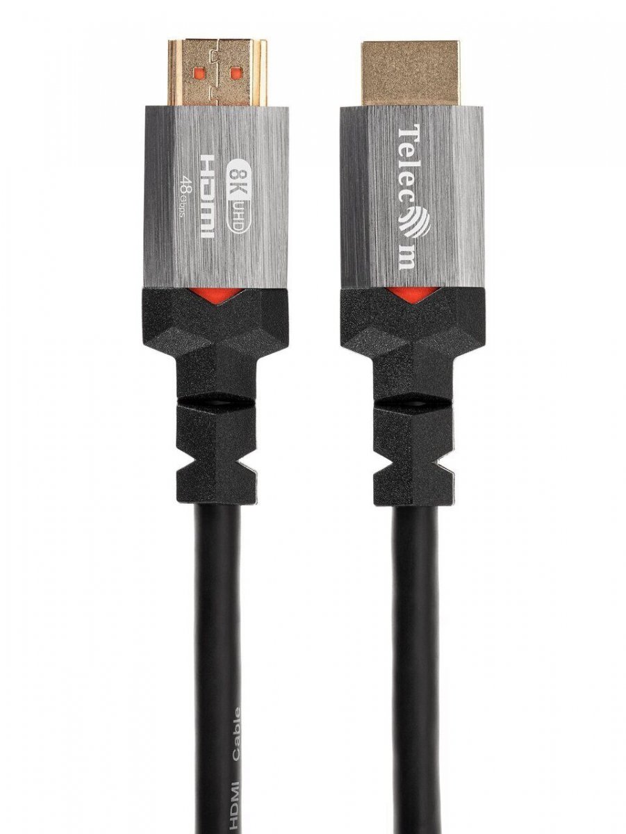 Кабель HDMI 19M/M,ver. 2.1, 8K@60 Hz 1.5m метал разъемы, Telecom <TCG365-1.5M>