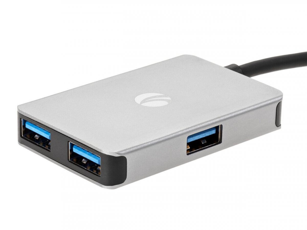 Кабель-концентратор USB 3.1 Type-Cm to 4 port USB3.0(f)  Aluminum Shell VCOM <DH310B>